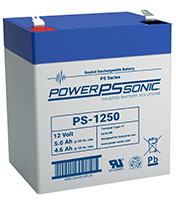 PowerSonic 12V 5.0Ah General Purpose VRLA Battery (PS1250F2)